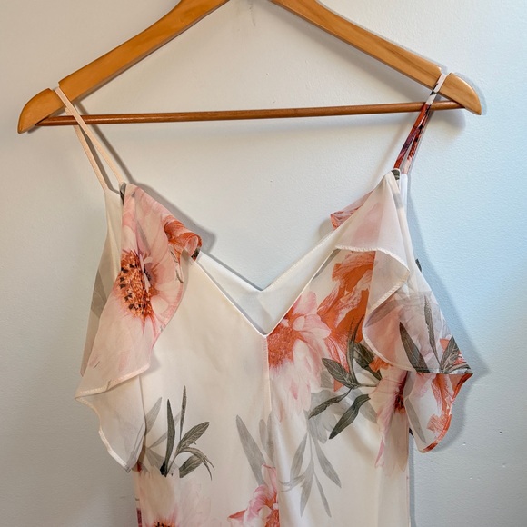 Le Chateau Women’s M Floral Ruffle Maxi Dress - Picture 7 of 7